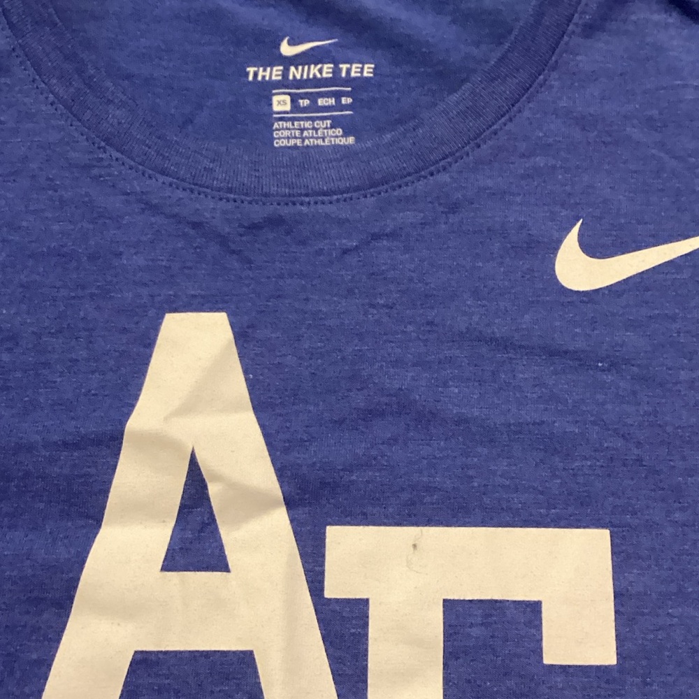 Nike Blue Tee with White Graphics